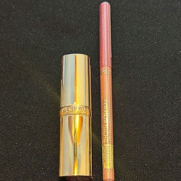 🦋 L’Oréal Worth It Medium Lipstick & Lip Liner New FullSz - Picture 5 of 10